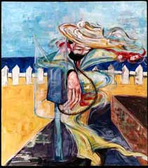 Arte Mediterranea: Arte dell'emigrazione: L'uomo del telefono  Giuseppe DE MARCO © 2003 Copyright
