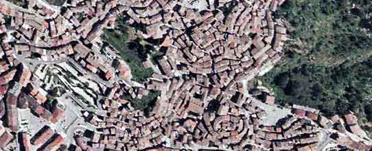 Veduta aerea del Centro Storico di san Giovanni in Fiore