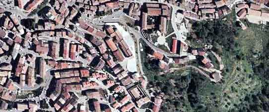 Veduta aerea del Centro Storico di san Giovanni in Fiore