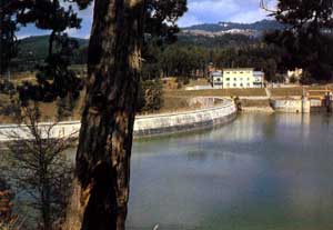 San Giovanni in Fiore: la diga di "Nucilla" che forma il Lago Arvo
