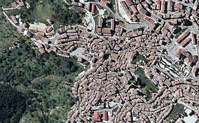 Veduta aerea del Centro Storico di san Giovanni in Fiore