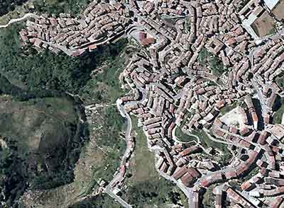 Veduta aerea del Centro Storico di san Giovanni in Fiore