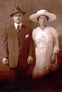 Marito e moglie florensi in West Virginia all'inizio del "900" (Archivio IAQUINTA © copyright)